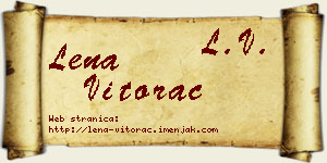 Lena Vitorac vizit kartica
